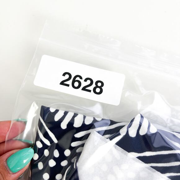 J.Crew Factory Womens 00 Polyester Romper Shorts Tribal Print Navy Blue - Picture 10 of 10